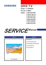 Samsung UN43TU8000F Service Manual preview