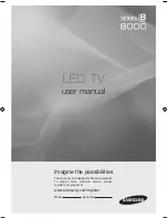 Samsung UN46B8000XF User Manual preview