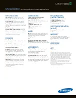 Предварительный просмотр 2 страницы Samsung UN46C5000 Brochure