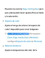 Предварительный просмотр 76 страницы Samsung UN46ES6100G (Spanish) E-Manual