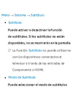 Предварительный просмотр 219 страницы Samsung UN46ES6100G (Spanish) E-Manual