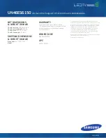 Предварительный просмотр 3 страницы Samsung UN46ES6150 Quick Manual