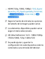 Предварительный просмотр 59 страницы Samsung UN46ES7500F (Spanish) Manual Del Usuario