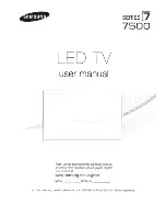 Samsung UN46F7500 User Manual preview