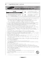 Предварительный просмотр 2 страницы Samsung UN46F7500 User Manual