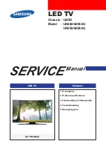 Предварительный просмотр 1 страницы Samsung UN48H6800AG Service Manual