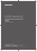 Предварительный просмотр 1 страницы Samsung UN49MU6350 User Manual