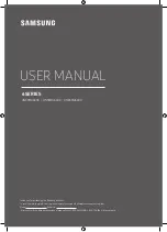 Samsung UN49MU6400 User Manual preview