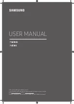 Samsung UN49MU7600 User Manual preview