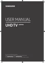 Samsung UN49RU800D User Manual предпросмотр