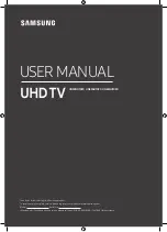 Предварительный просмотр 1 страницы Samsung UN50NU7090 User Manual