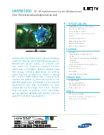 Samsung UN55B7100 Brochure preview