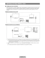 Предварительный просмотр 58 страницы Samsung UN55B8000 - 55" LCD TV Manual Del Usuario