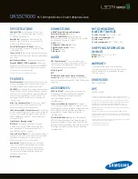 Предварительный просмотр 2 страницы Samsung UN55C9000 Series Brochure