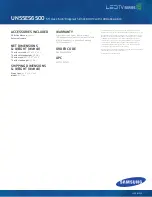 Preview for 3 page of Samsung UN55ES6500 Specification