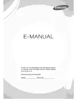 Preview for 1 page of Samsung UN55F8000BFXZA E-Manual