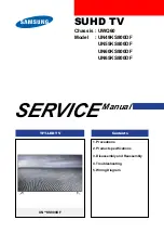 Samsung UN55KS800DF Service Manual предпросмотр