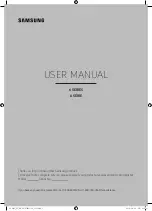 Предварительный просмотр 1 страницы Samsung UN55KU6290F User Manual