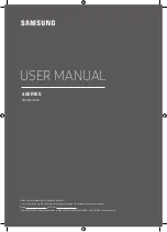 Preview for 1 page of Samsung UN55MU6350 User Manual