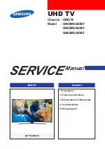 Samsung UN55MU6500F Service Manual предпросмотр