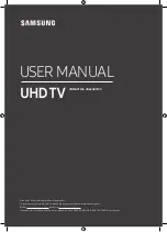 Preview for 1 page of Samsung UN55NU7500 User Manual