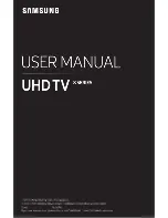 Preview for 1 page of Samsung UN55NU8500 User Manual