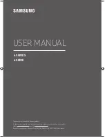 Samsung UN58MU6100 User Manual preview