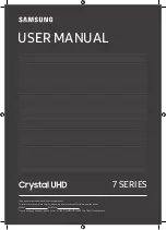 Предварительный просмотр 1 страницы Samsung UN58TU7050FXZC User Manual