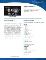 Preview for 1 page of Samsung UN60ES7100 Specifications