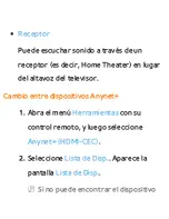 Preview for 562 page of Samsung UN60ES7500F (Spanish) E-Manual