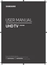 Samsung UN65RU9000 User Manual preview