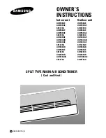 Samsung UQ07S8GE Owner'S Instructions Manual preview