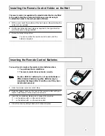 Preview for 7 page of Samsung US12D2VE Owner'S Instructions Manual