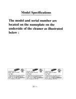 Preview for 10 page of Samsung VAC-9048B Operating Instructions Manual