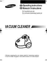 Samsung VAC5913B Operating Instructions Manual preview