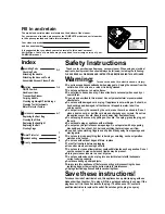 Preview for 3 page of Samsung VAU-5863 Operating Instructions Manual