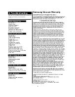 Preview for 10 page of Samsung VAU-5863 Operating Instructions Manual