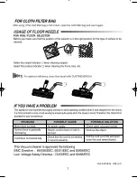 Preview for 8 page of Samsung VC-8615EN Operating Instructions Manual