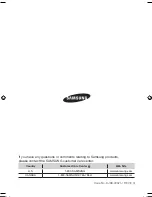 Предварительный просмотр 56 страницы Samsung VCC96P0H1G User Manual