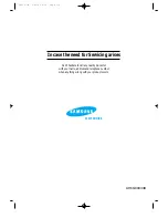 Preview for 1 page of Samsung VCD-311M Owner'S Instructions Manual