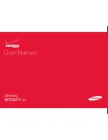 Samsung Verizon INTENSITY III User Manual preview