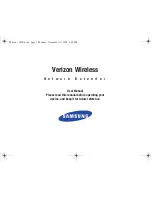 Предварительный просмотр 1 страницы Samsung Verizon Wireless User Manual