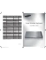 Samsung VG-KBD2000 Manual preview