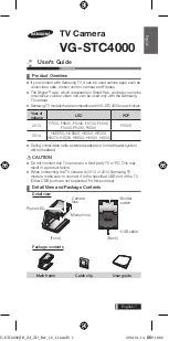 Samsung VG-STC4000 User Manual preview