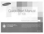 Samsung VLUU ST100 Quick Start Manual preview