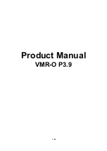 Samsung VMR-O P3.9 Product Manual preview