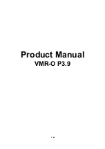 Preview for 1 page of Samsung VMR-O P3.9 Product Manual