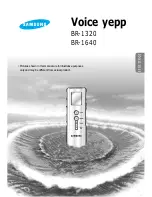 Preview for 1 page of Samsung Voice yePP BR-1320 User Manual