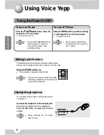 Preview for 6 page of Samsung Voice yePP BR-1320 User Manual