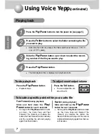 Preview for 8 page of Samsung Voice yePP BR-1320 User Manual